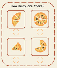 How Many Are There – Preschool Counting and Quantity Recognition Sheet