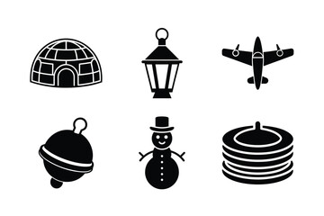 Christmas Icon Vector Bundle
