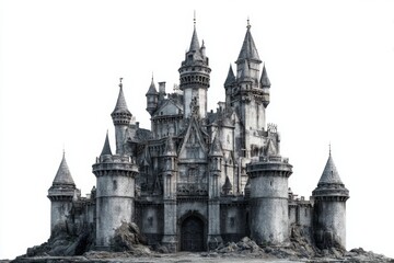 Obraz premium isolated old castle with a copy space