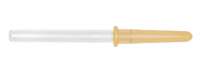 Medical pipette on isolated white background