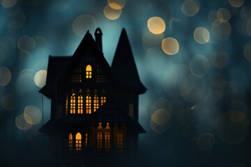 Haunted house architecture building outdoors.