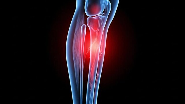 Shin Splints Pain Relief Lower Leg and Knee Injury Recovery Medical Animation Bone Health Inflammation Anatomy Relief