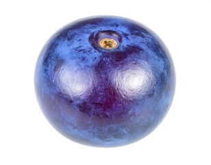 Single grape close up isolated on white background