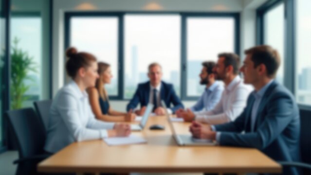 Group of individuals seated at a table, possibly for meal or discussion