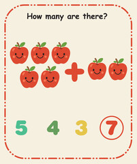 How Many Are There – Preschool Counting and Quantity Recognition Sheet
