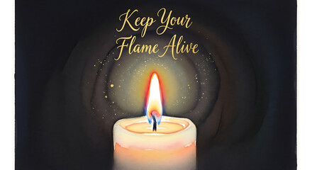 Keep your flame alive with candle light, new year event