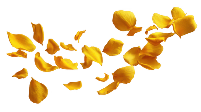Closeup of fresh yellow starfruit slice with yellow autumn leaves isolated on white