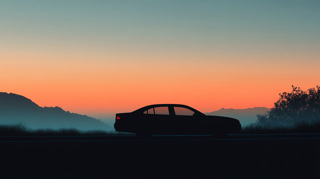 Car silhouette with layered safety hints, beginner driver, foundation skill set