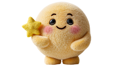 chubby and small fluffy emoji