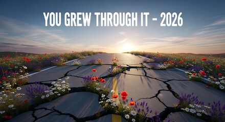 Road to recovery with flowers and sun in 2026, new year event
