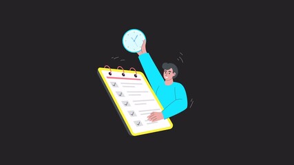 Checklist Review 2D Motion Graphics Animation Alpha channel