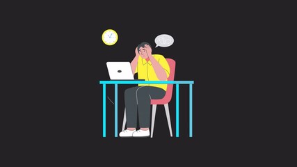 Workload Management 2D Motion Graphics Animation Alpha channel