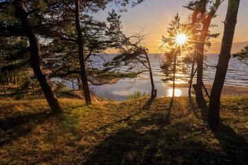 Sunset at the beach Saulkrasti, Latvia