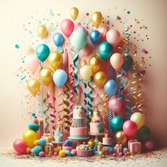 Ein bunter Partyhintergrund