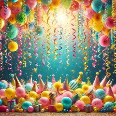 Ein bunter Partyhintergrund