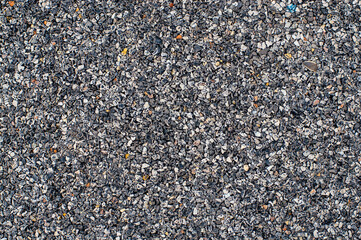 Asphalt with a large fraction, the texture of small stones