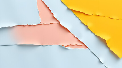 Torn sheets of paper. Torn paper strips set. Vector illustration