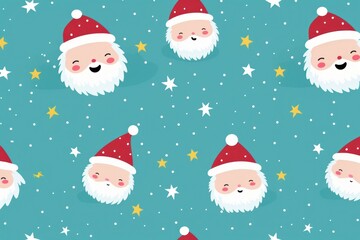 Santa pattern winter fun.