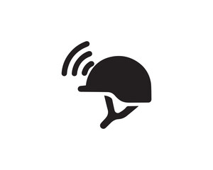 Smart Helmet icon vector design illustration.