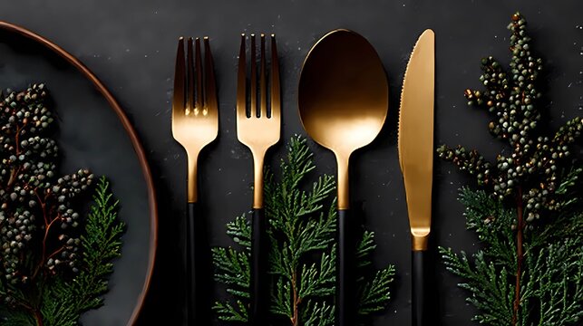 festive table setting