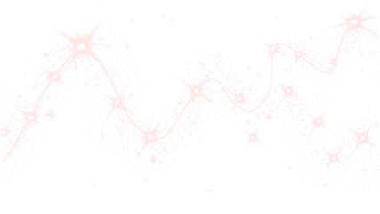 PNG Red Starry Wave Overlay with Sparkle Elements on transparent background