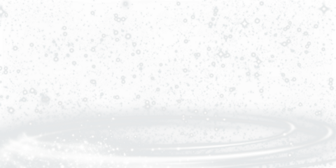 PNG Snowfall Overlay with Glittering Snowflakes on transparent background