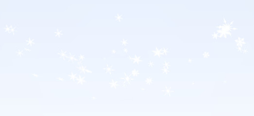 PNG Snowflakes Overlay on Blue Background on transparent background