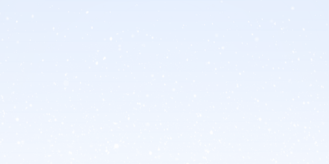 Blue Winter PNG with Snowfall Overlay on transparent background