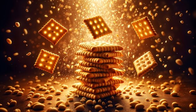 Crispy Matthi Crunch &mdash; Spiced Indian Snack in Warm Light