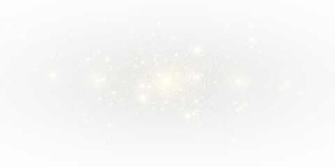 Stunning Gold PNG Overlay with Sparkling Light Effects on transparent background
