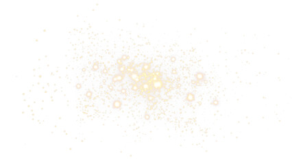Gold PNG Overlay with Sparkle and Shimmer on Transparent Background