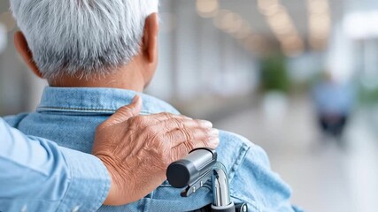 Compassionate Care for Elderly in Wheelchairs Importance of Support and Connection in Healthcare, Highlighting Role of Caregivers in Enhancing Health and Well Being