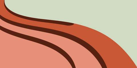 Abstract background with curved lines in shades of brown and beige creating a flowing pattern design