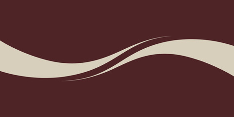 Abstract background featuring a wavy beige line against a dark maroon backdrop creating a smooth design
