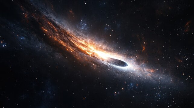 Cosmic black hole illustration