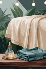 Spa Relaxation Essentials Towels Aromatherapy Wellness Treatment