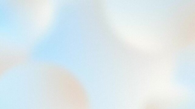 Abstract pastel animated background with soft blurred circular shapes, sky blue and light beige tones, smooth fluid motion, trendy dreamy looping animation.