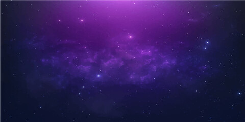 Abstract blue starry night sky background with deep space particles and bright nebula light of the universe © PS  GALLERY 