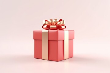 Obraz premium Present gift red christmas present.