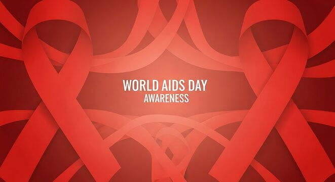 Commemorate world aids day with a red ribbon awareness campaign to show support for people living with hiv and aids around the world