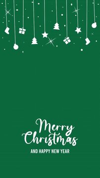Merry Christmas and Happy New Year Template Video Animation 4K