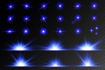 Lens Flare, light glow effect. sun or realistic shining star with backlight effect.
bokeh glitter and sparkles or sparkles on transparent background.
