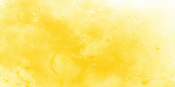 Vintage yellow watercolor paper background with aged grunge texture