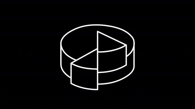 Pie chart icon showing a slice taken out