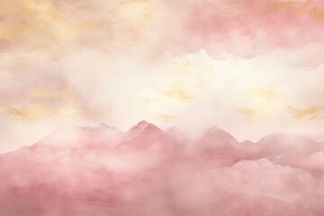 Obraz premium Misty clouds and mountains backgrounds outdoors nature.