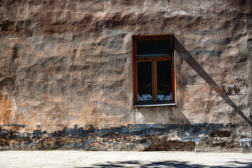 old window in the wall
