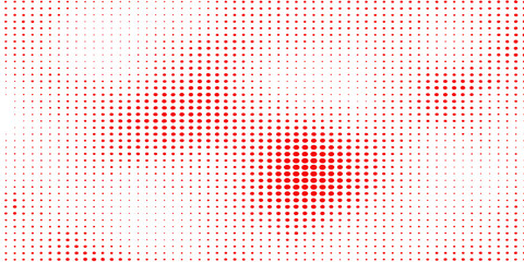 Fototapeta premium Abstract halftone background pattern with colorful vector dots and light blue circle design