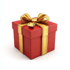 Obraz premium Elegant red gift box