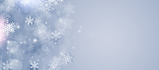 Holiday Christmas Snow Banner