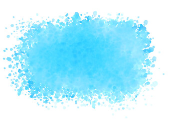 水しぶきの水彩イラスト